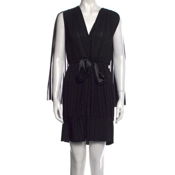 TRE by Natalie Ratabesi The Lido pleated sleeveless black mini party dress Sz 6 - Picture 6 of 9